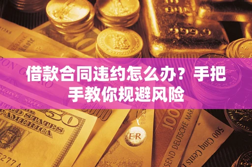 济南借款合同违约怎么办？手把手教你规避风险