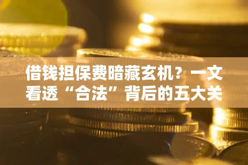 济南借钱担保费暗藏玄机？一文看透“合法”背后的五大关键陷阱
