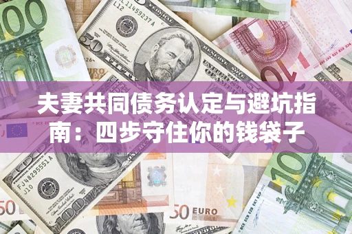 济南夫妻共同债务认定与避坑指南：四步守住你的钱袋子