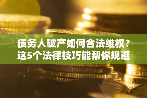济南债务人破产如何合法维权？这5个法律技巧能帮你规避风险