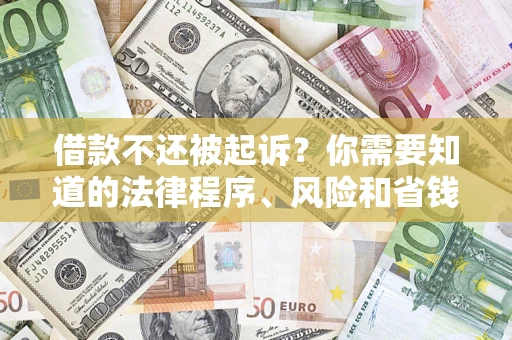 济南借款不还被起诉？你需要知道的法律程序、风险和省钱技巧