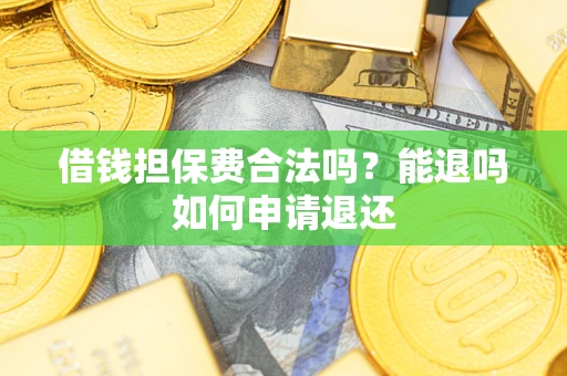 济南借钱担保费合法吗？能退吗如何申请退还