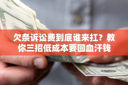 济南欠条诉讼费到底谁来扛？教你三招低成本要回血汗钱